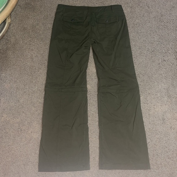 Prana Monarch Convertible Zip Pants Hiking Outdoor Olive Green 14 - Picture 6 of 9